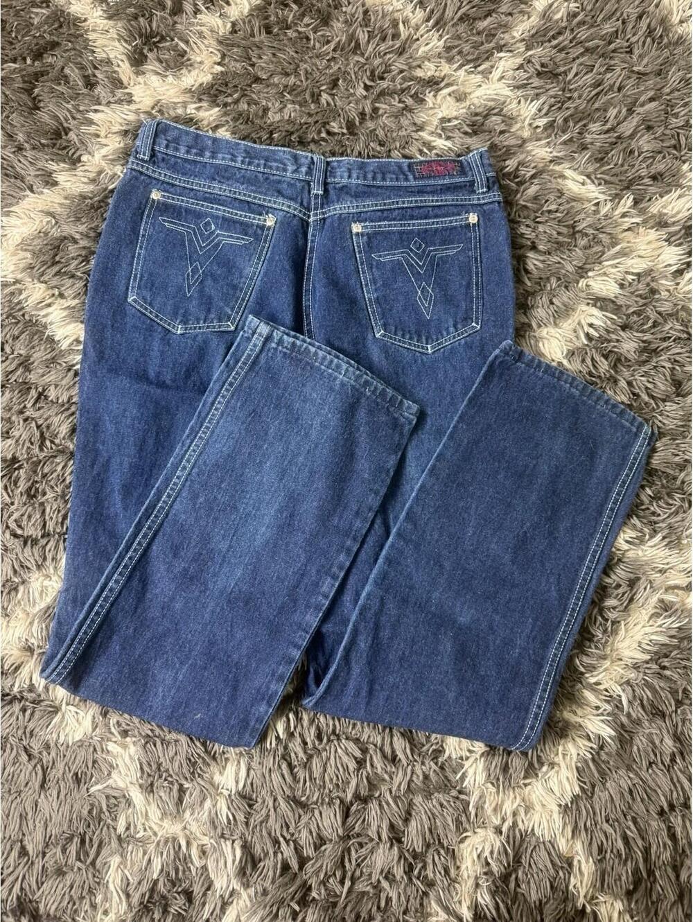 Vintage Brittania Jeans Dark Wash Straight Leg Mens Size 38 / 38x35 1980s 90s